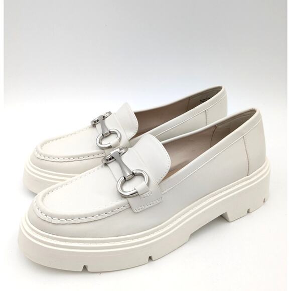 Aldo Miska Women's Chunky Loafers White/silver size US10 EU41 - Picture 1 of 16